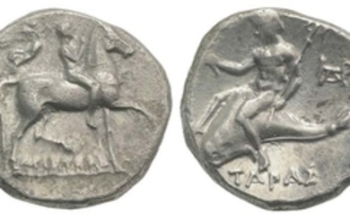 Southern Apulia, Tarentum, c. 272-240 BC. AR Nomos (20mm, 6.48g,...