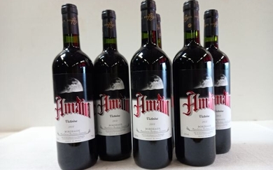 6 bouteilles de Bordeaux rouge. 2012. Mise... - Lot 59 - Enchères Maisons-Laffitte