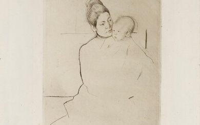 GARDNER HELD BY HIS MOTHER (B. 113), Mary Cassatt