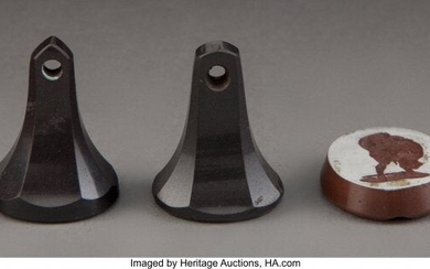 61059: Three Wedgwood Stoneware Wax Seals, England, lat