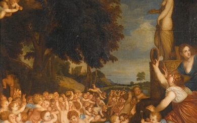 THE WORSHIP OF VENUS, Roman School, 17th century, after Titian