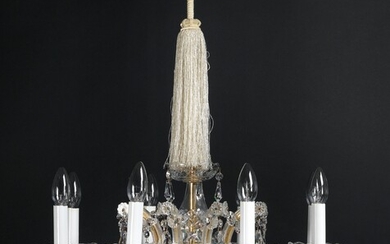 A small chandelier in crown form