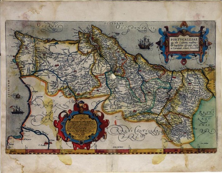 Ortelius Map of Portugal