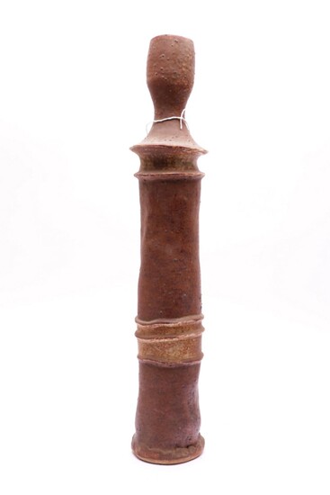 A Bernard Sahm Salt Glazed Pottery Vessel H: 57cm