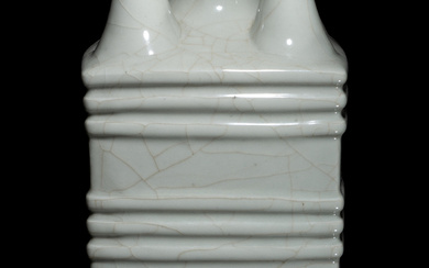 A Chinese Celdaon Glazed Cong Vase