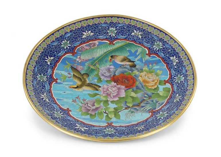 A Chinese Cloisonne Charger.