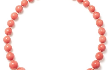 A Coral and Gold Necklace