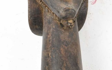 A Fang, Gabon, mask head on elongated neck, height 46cm.Provenance:...