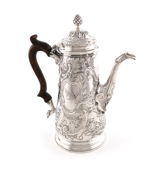 A George II silver coffee pot for the Scottish market