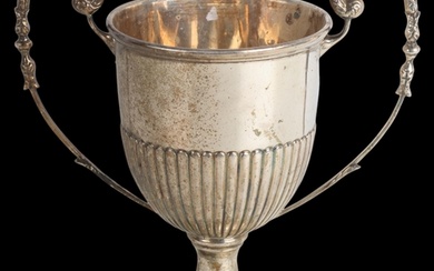 A George VI silver 2-handled trophy cup, Birmingham 1938, 14...