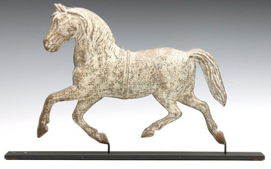 A KRETZER NO. 125 HORSE LIGHTNING ROD WEATHER VANE
