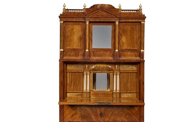 A North German Neoclassical Mahogany Secretaire, Probably Berlin or Leipzig, Late 18th Century