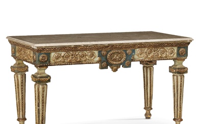 A PAIR OF CENTRAL ITALY WALL TABLES, LATE 18TH CENTURY