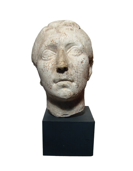 A Roman Republic marble head of a man