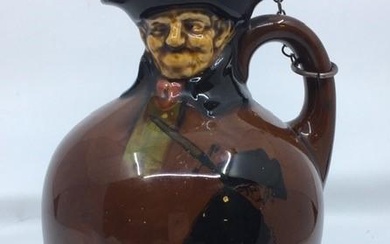 A Royal Doulton Dewars Kingsware figural jug, "The Nightwatchman", with...