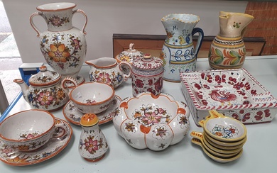 A SELECTION OF GRAZIA DERUTA POTTERY AND OTHERS