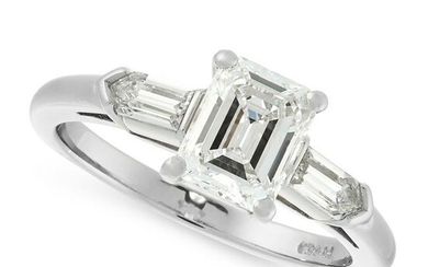 A SOLITAIRE DIAMOND ENGAGEMENT RING, TIFFANY & CO in