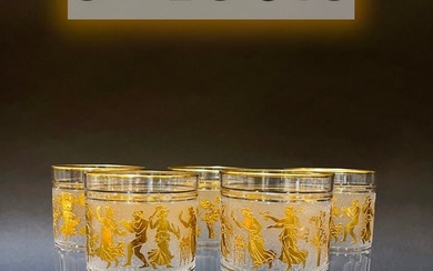 A Set Of Five 19th Century French Saint Louis Wine Glasses