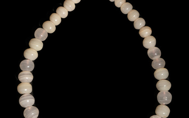 A White Onyx Marble Bead Necklace