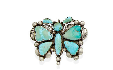 A Zuni butterfly pin