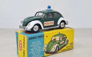 A boxed Corgi Toys No.492 Volkswagen European Police Car, Nr...