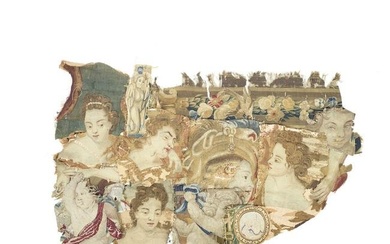 A collection of fragments of Mortlake tapestry 17th century