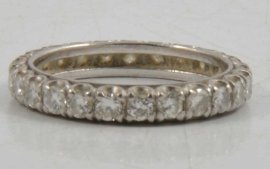 A diamond full eternity ring.