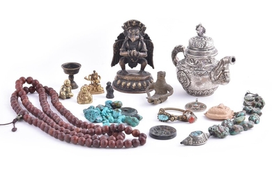 A group of Tibetan items