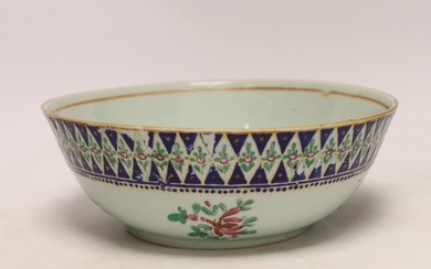 A large Chinese famille rose bowl, early 19th century, proba...