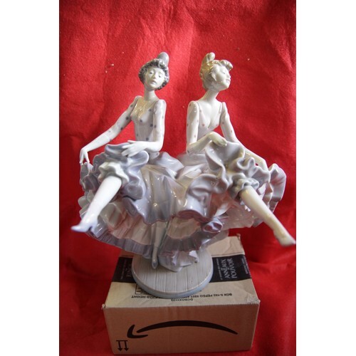 A large and impressive Lladro 5270 'Can Can Dancers' figure ...