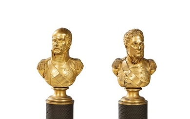 A pair of busts of Generals of the First French Empire | Paire de bustes de Généraux de l'Empire, Louis-François Jeannest