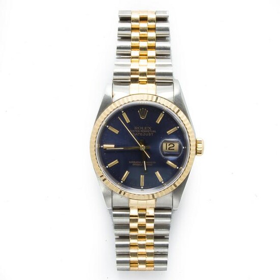 A two-tone wristwatch, Oyster Perpetual DateJust, Rolex