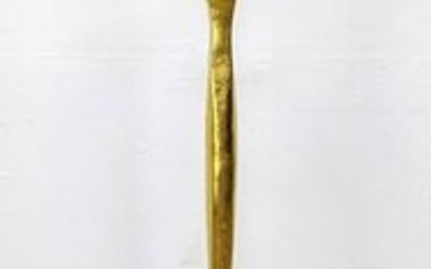 ALBERTO GIACOMETTI Style Floor Lamp. Gold Gilt Wood Flo