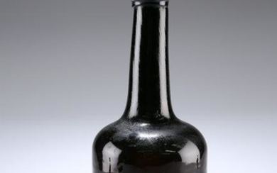 AN OXFORD COLLEGE OLIVE GLASS COMMON ROOM WINE BOTTLE