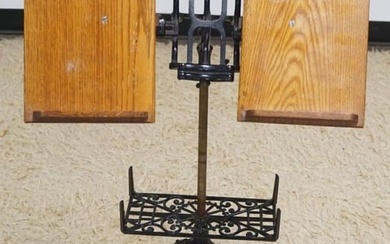ANTIQUE VICTORIAN CAST IRON DICTIONARY BOOK STAND