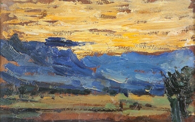 ARTURO TOSI (1871-1956) Paesaggio con cielo
