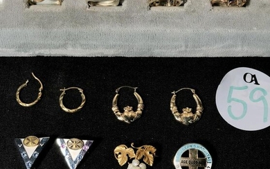 ASSORTED 10K GOLD JEWELRY