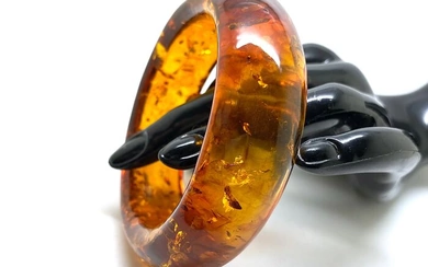 Amber Bangle cuff bracelet - 85×85×23 mm - 54.2 g