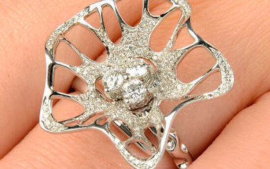 An 18ct gold diamond ‘Allure’ dress ring, by Fei Liu.