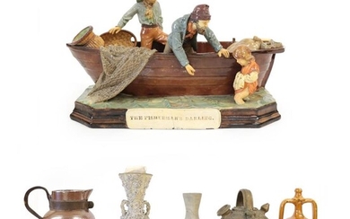 An Earthenware Group of THE FISHERMAN'S DARLING, late 19th century,...