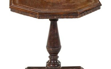 An Italian Walnut and Marquetry Table