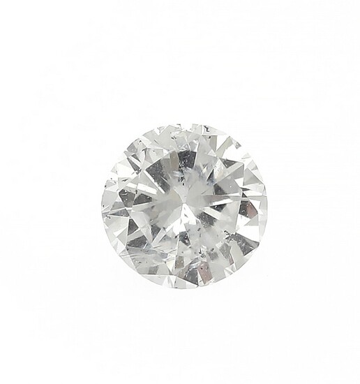 NOT SOLD. An unmounted brilliant-cut diamond weighing 0.50 ct. Colour: River (D). Clarity: P. –...