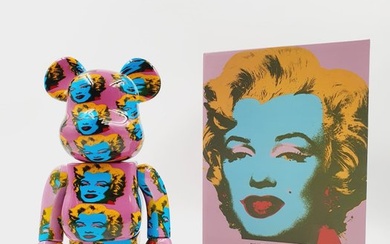 Andy Warhol (after) x Medicom Toy Be@rbrick - Marilyn 25 Colored V2 400% & 100% Bearbrick 2021