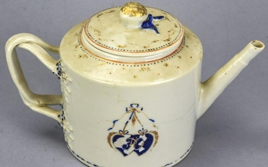 Antique 18th C Chinese Export Porcelain Teapot
