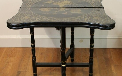 Antique Chinoiserie Games Table