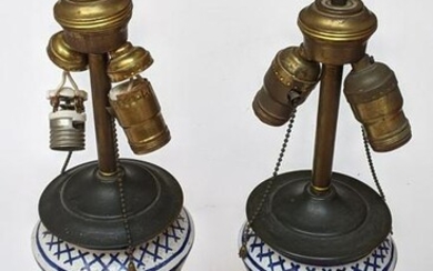 Antique Italian Apothecary Jars as Lamps