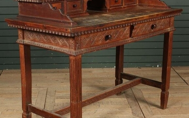 Antique Italian Carved Writing Desk