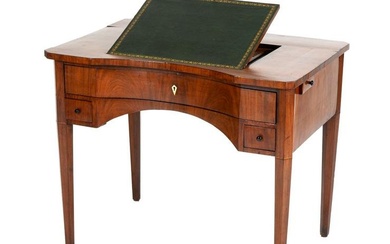 Antique Mahogany Biedermeier Writing Desk