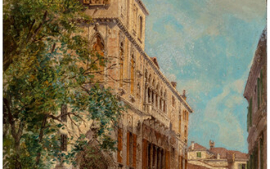 Antonietta Brandeis (1848-1926), A view of Palazzo Albrizzi; Palazzo Soranzo Van Axel (a pair)