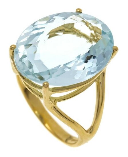 Aquamarine ring GG 750/000 ''I